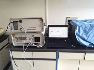 沼氣,池,氣體,廁所,樣品,空氣,、,排,氣筒,